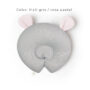 Almohada Anti Cabeza Plana Oso - Mali Ceniza/Rosa pastel