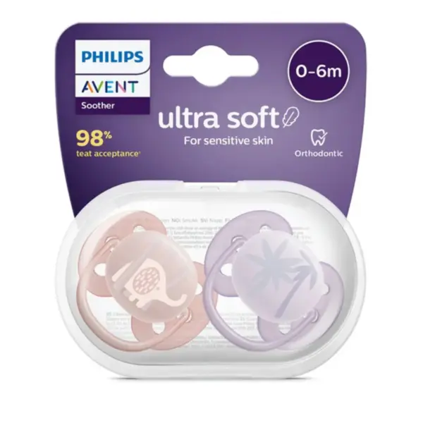 Chupón Ultra Soft 0-6M X2 Niña