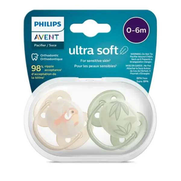 Chupón Ultra Soft 0-6M X2 Niño