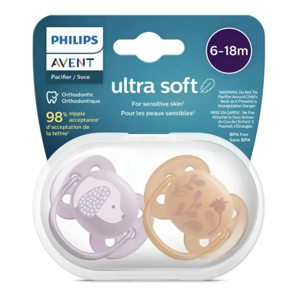 Chupón Ultra Soft 6-18M X2 Niña