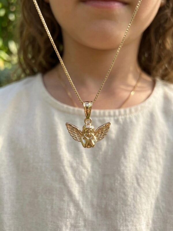 Cadena con Dije Angelito Acero