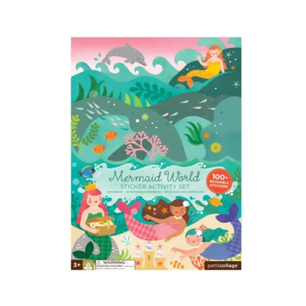 Mermaid World - Set De Actividades Con Stickers
