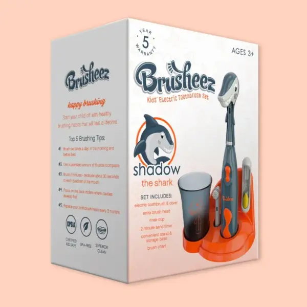 Set de Cepillo Eléctrico para Niño Brusheez - Shadow