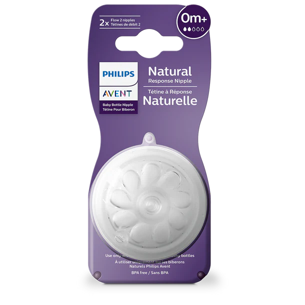 Tetina Natural Response 3.0 X2 Flow 2 - 0M+