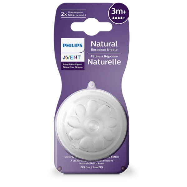 Tetina Natural Response 3.0 X2 Flow 4 - 3M+