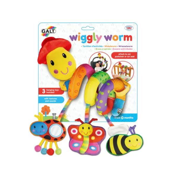Juguete Colgante para Cuna o Coche-Wiggly Worm