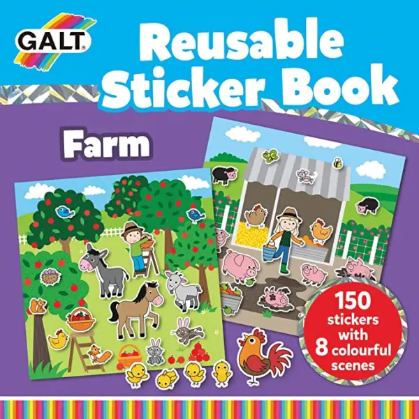 Libro Reusable de Stickers - Granja
