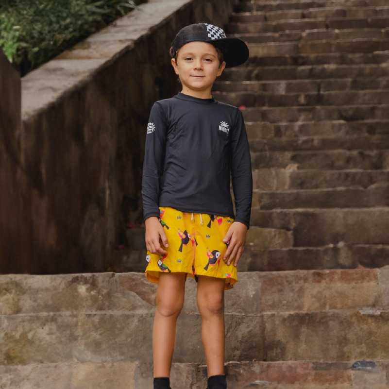 Polo de Lycra Negro- Nahmay