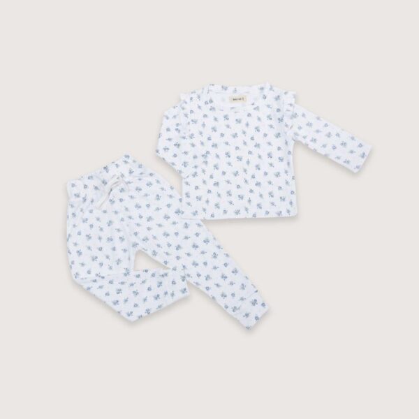Pijama Pima ML Pantalón - Rosas Azu