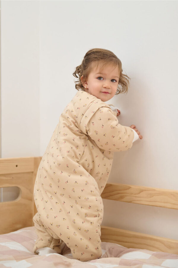 Saquito Invierno con Manga Pie Libre - Beige Flor