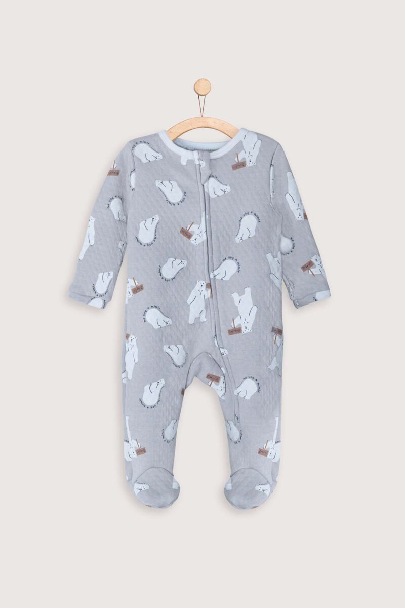 Pijama Enterizo Jacquard - Oso Polar
