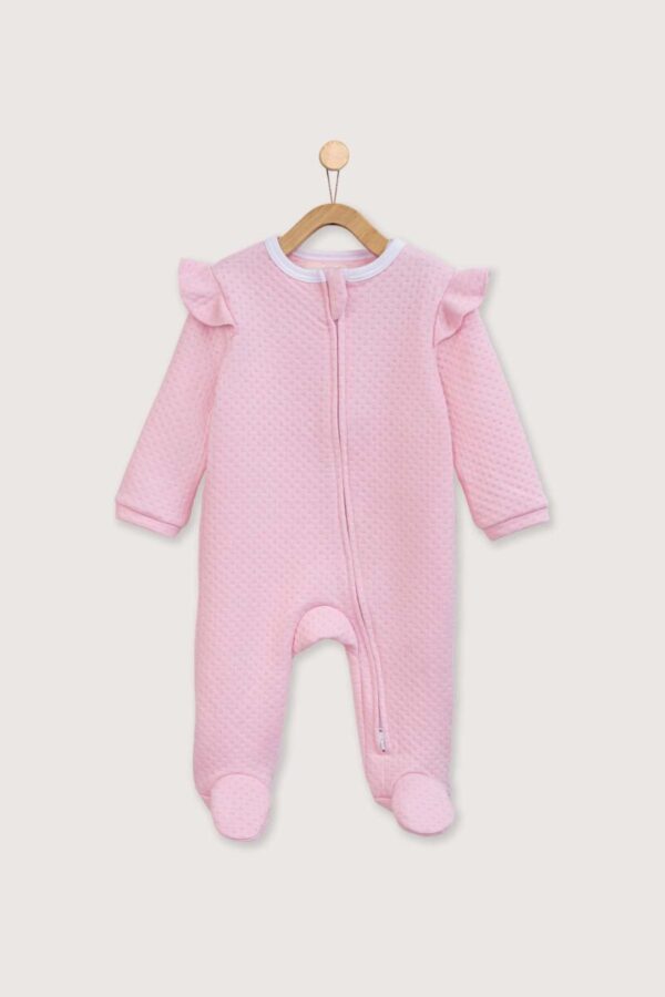 Pijama Enterizo Jacquard - Rosado