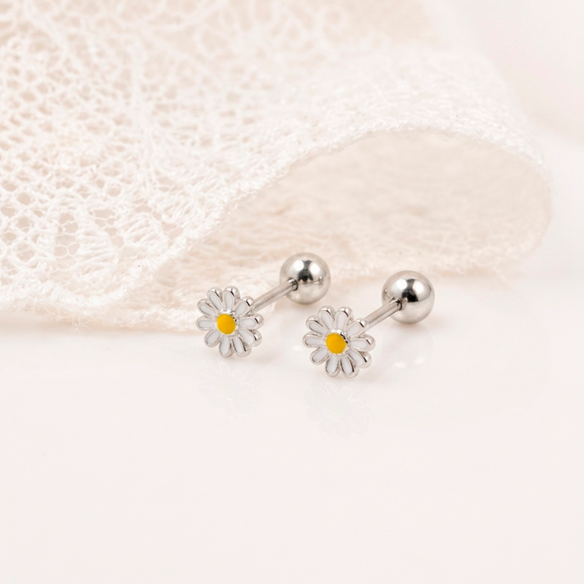 Aretes Plata Margarita