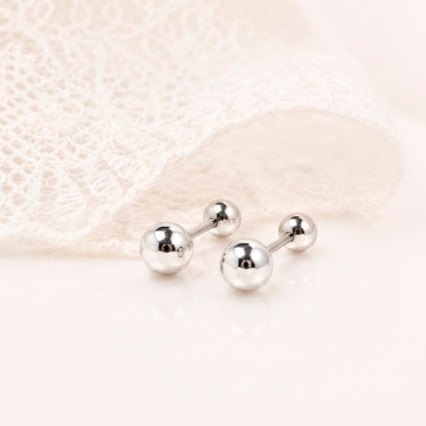 Aretes Plata Bombita