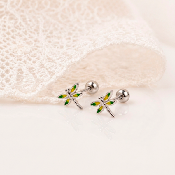 Aretes Plata Libélula