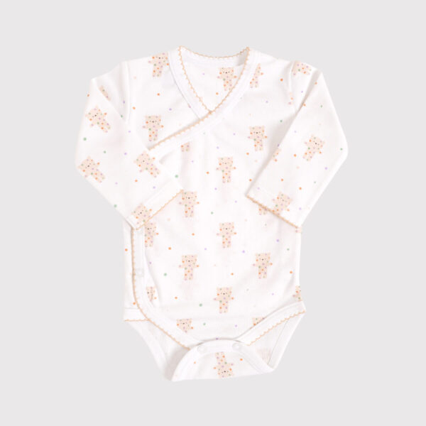 Body Cruzado Estampado Picot - Baby Lab