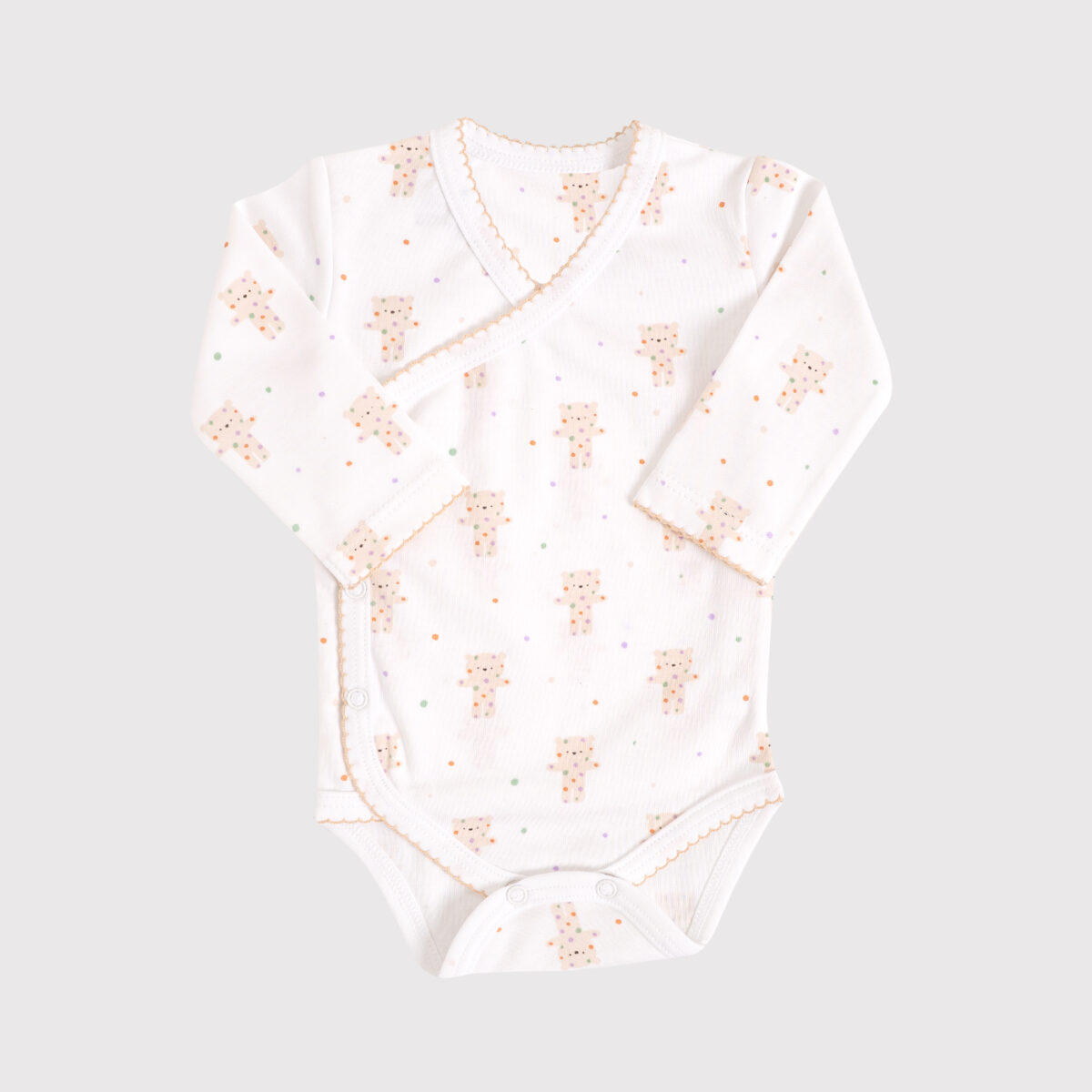 Body Cruzado Estampado Picot - Baby Lab