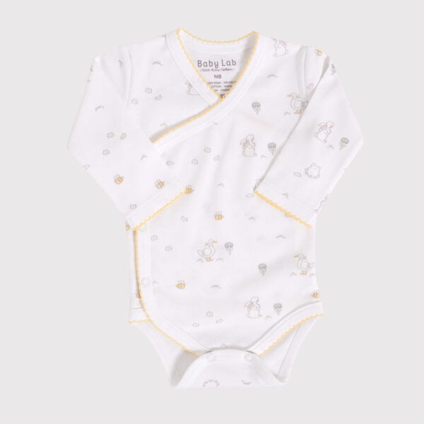 Body Cruzado Estampado Picot - Baby Lab