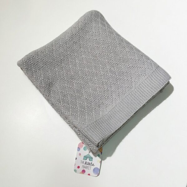 Mantas Punto Rombo TLM - Gris Perla