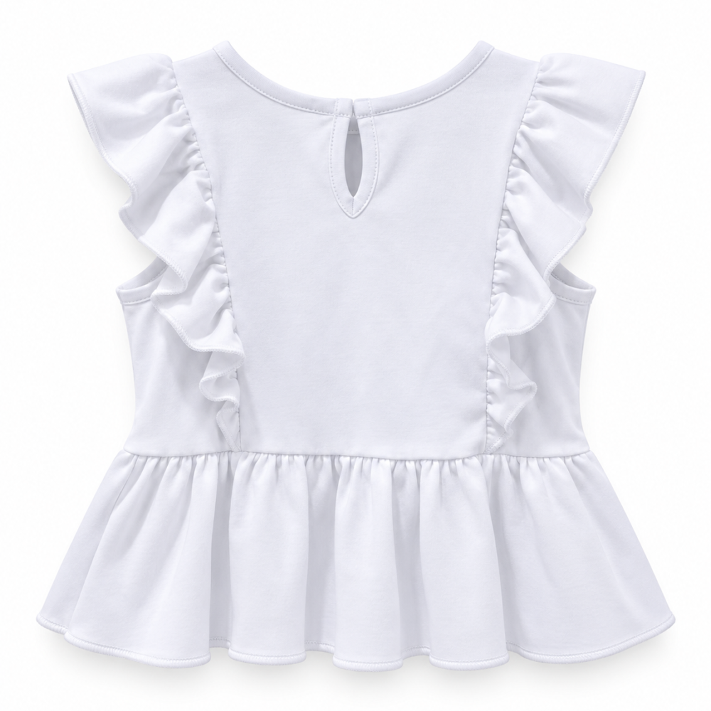 Polo Niña Bobos Blanco - Imagen 2
