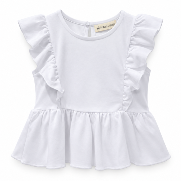 Polo Niña Bobos Blanco