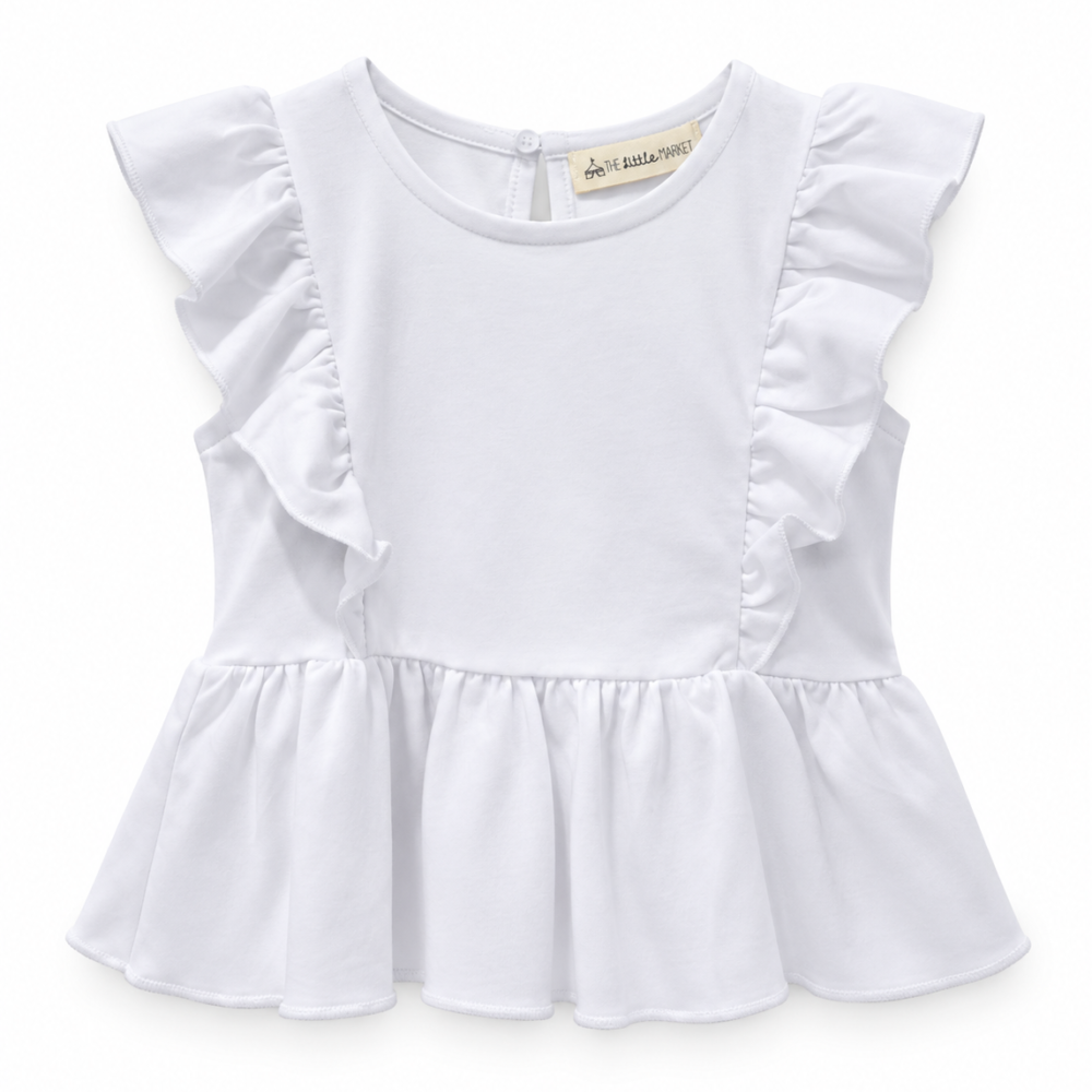 Polo Niña Bobos Blanco