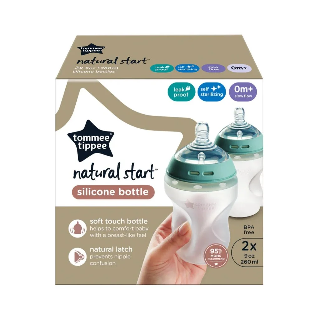 Biberón Natural Star 9oz Silicona - 2 und. - Tomee Tippi - Imagen 2